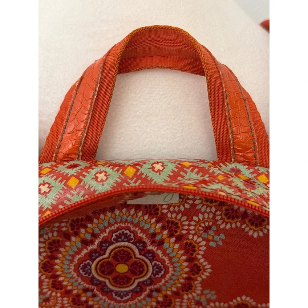 Vera Bradley Frill Lylas Backpack Paprika Retired Orange, Floral, Aztec. School